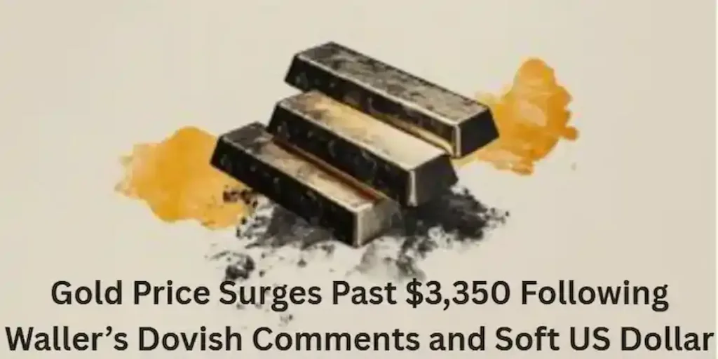 gold price rises past $3,350 due to a