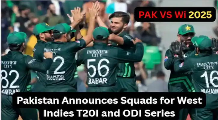 Pakistan squad Announces for West Indies T20I and ODI Series